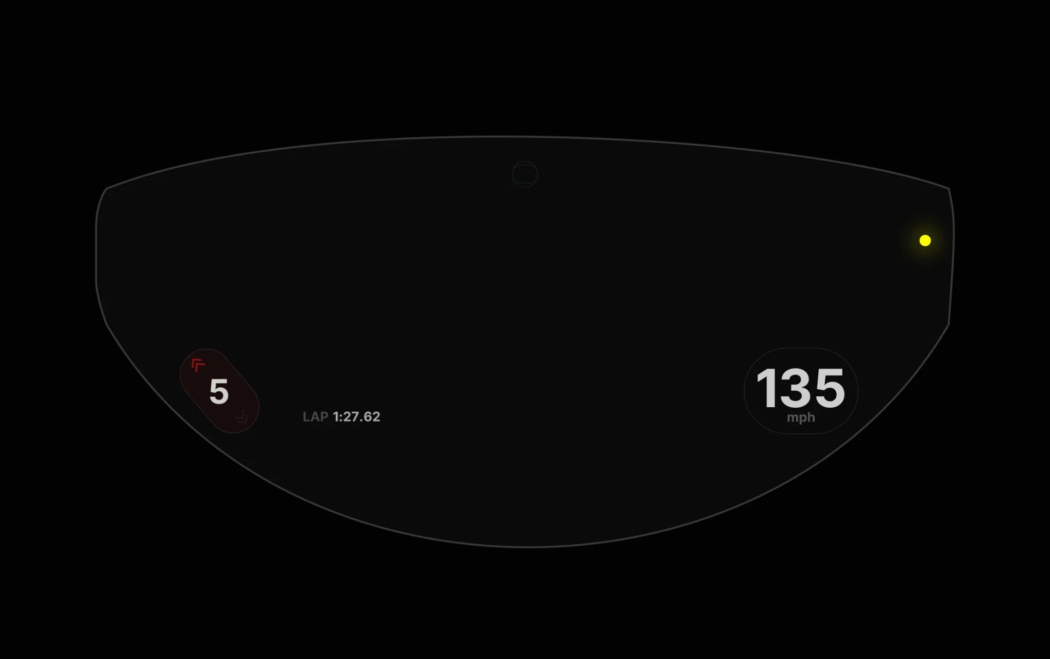 Gia track layout — HUD for track riding context